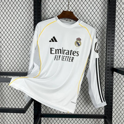 Maillot Real Madrid Domicile 2025/26 Manches Longues