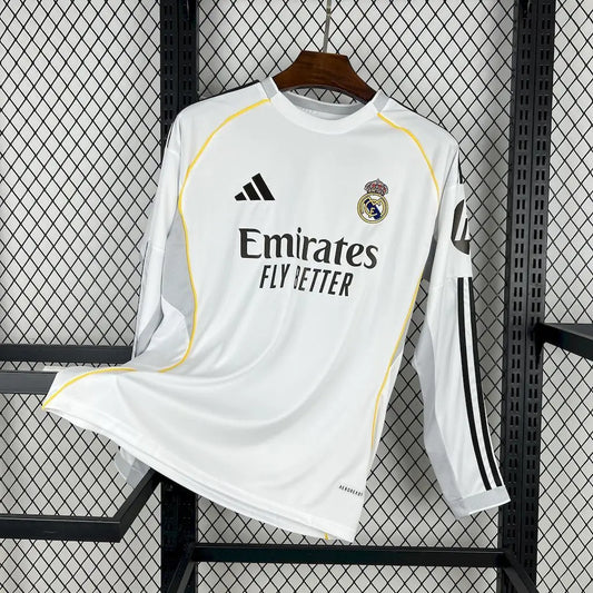 Maillot Real Madrid Domicile 2025/26 Manches Longues